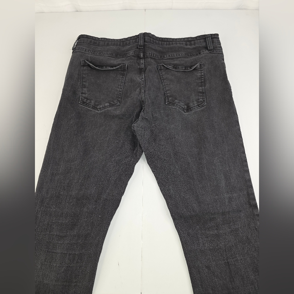 Fashion Nova NovaMen Men's Black Wash Jeans Size 38X30 Stretchy B-2928 - Picture 10 of 11